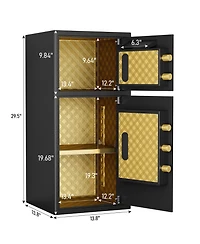 Coin-Operated Digital Security Safe with Hidden Code, 3.5 Cu. Ft.