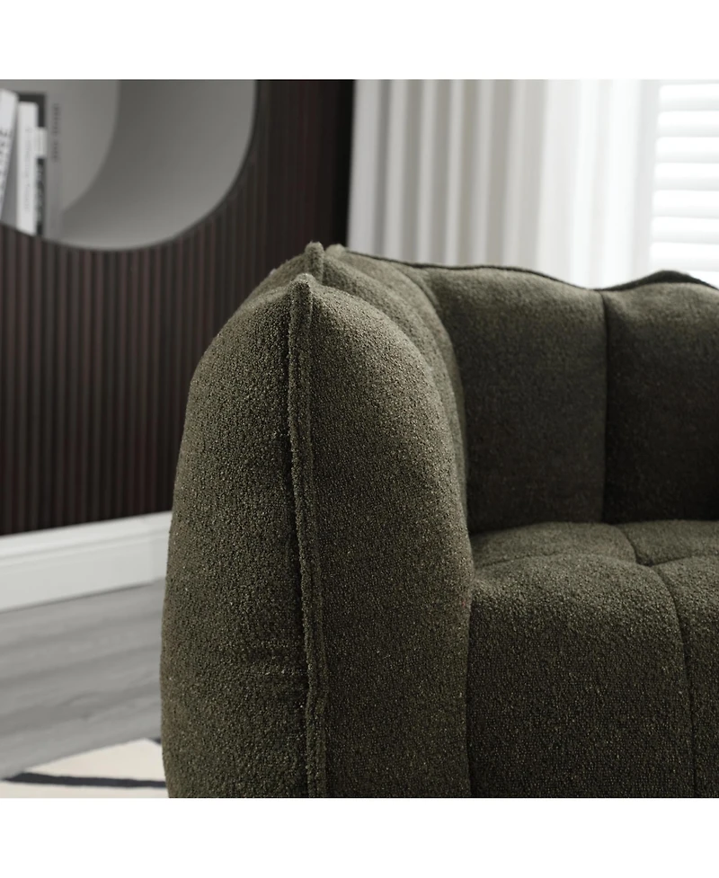 Simplie Fun Cozy Bean Bag Chair with Foam Filling for Comfort and Relaxation