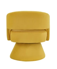 Streamdale Furniture Modern Swivel Accent Chair: Velvet, Open Back, 360° Rotation