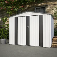 Streamdale 8 x 6 Ft All-Weather Metal Storage Shed with Lockable Doors