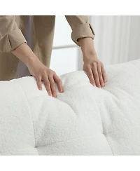 Streamdale Furniture Cloud Style Teddy Velvet Sofa for Living Room