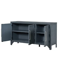 Streamdale Pine Veneer Storage Cabinet with Adjustable Shelves