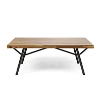 Streamdale Furniture Modern Acacia Wood Patio Coffee Table
