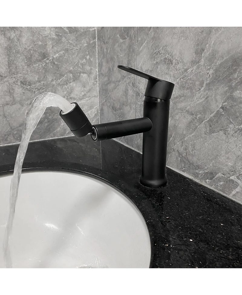 Stainless Steel Single-Handle Bathroom Sink Faucet