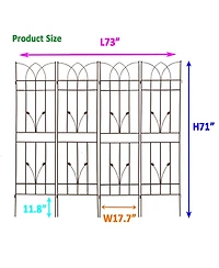 Streamdale Furniture 4 Pack 71" Rustproof Trellises for Climbing Plants