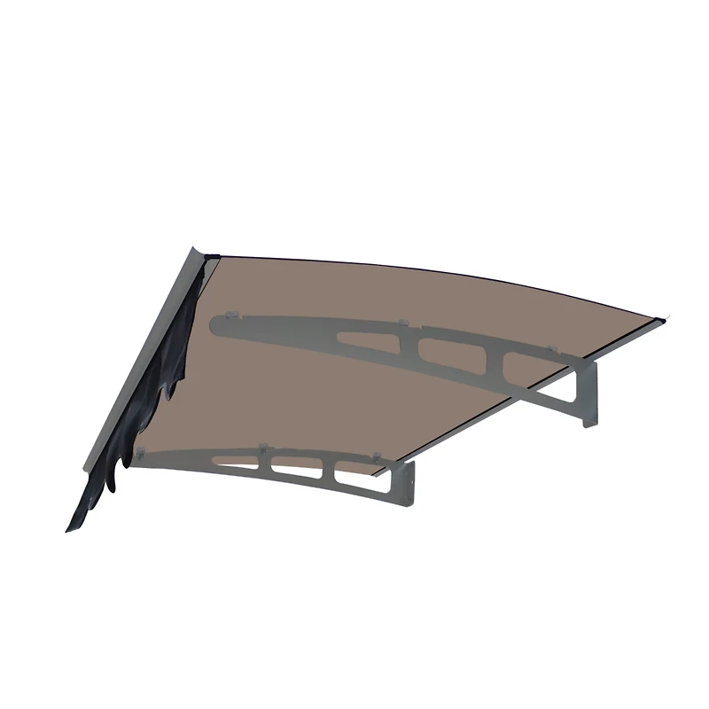 Streamdale 47" x 34" Polycarbonate Door Window Awning with Valance