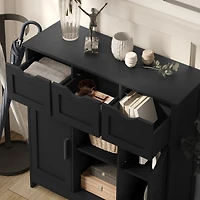 Streamdale 3-Drawer Sideboard with Ample Storage and Adjustable Shelves