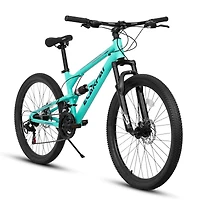 Streamdale Furniture 26" Aluminum Mountain Bike with 21-Speeds, Shock Absorption, and Disc Brakes
