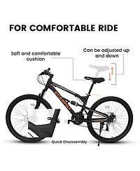 Streamdale Furniture 26" Aluminum Mountain Bike with 21-Speeds, Shock Absorption, and Disc Brakes