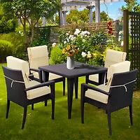 Aoodor Outdoor Chair Cushion 20.5x20.5x4.33 inches Patio Furniture Seat Cushion