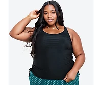 Calypsa Plus Maya Tankini Swim Top With Removable Cups