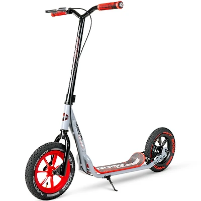Large Kick Scooter for Adults & Teens - 12" Air Tires, Wide Deck, Handbrake Kickstand Madd Gear Urban Glide Teal