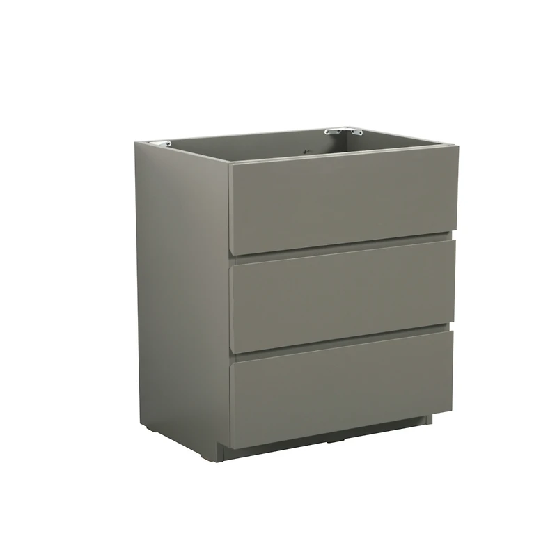 Streamdale Alice Gray Vanity Maximized Storage, Sleek Finish