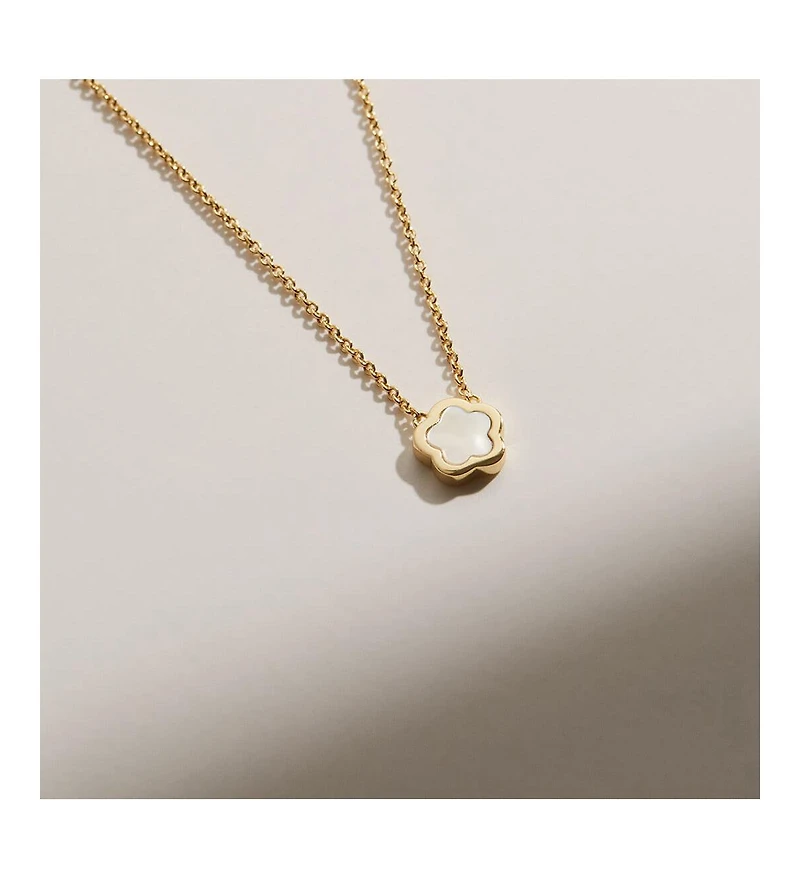 Ana Luisa Mother of Pearl Inlay Flower Pendant - Saya