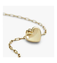 Ana Luisa Puffed Heart Necklace - Lev
