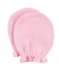 Hudson Baby Baby Girls Hudson Cotton Scratch Mittens, Enchanted Forest, 0-6 Months