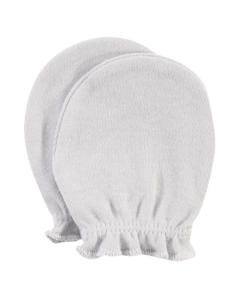 Hudson Baby Boys Soft Cotton Anti-Scratch Mittens