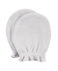 Hudson Baby Boys Soft Cotton Anti-Scratch Mittens
