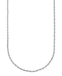 And Now This Silver Plated or 18k Gold Plated Brass Twisted Chain Necklace