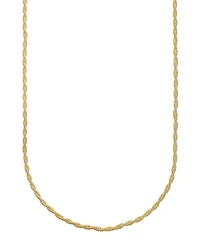 And Now This Silver Plated or 18k Gold Brass Twisted Chain Necklace