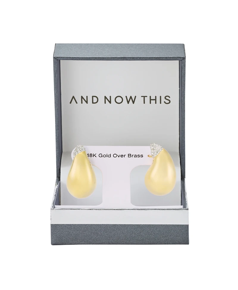 And Now This Clear Crystal Chili Pepper Earring
