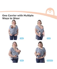 Momcozy Easy to Wear Hands Free - Baby Wrap Carrier