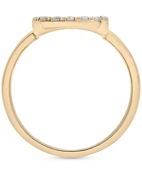 Diamond Open Rectangle Statement Ring (1/2 ct. t.w.) 14k Yellow or White Gold, Created for Macy's