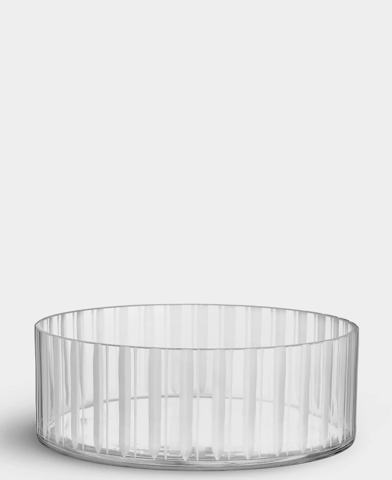 Orrefors 4'' Stripes Crystal Decor Bowl