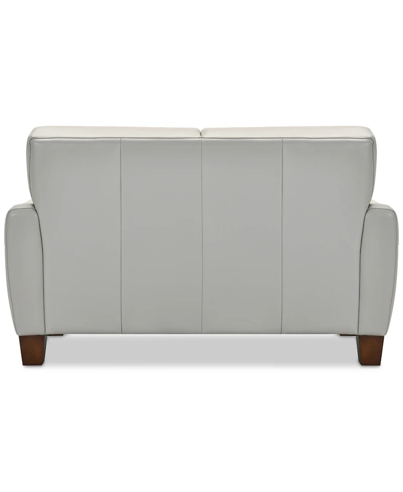 Galligher 59" Leather Loveseat, Created for Macy's