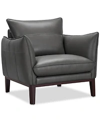 Kettner 34" Leather Chair, Created for Macy's