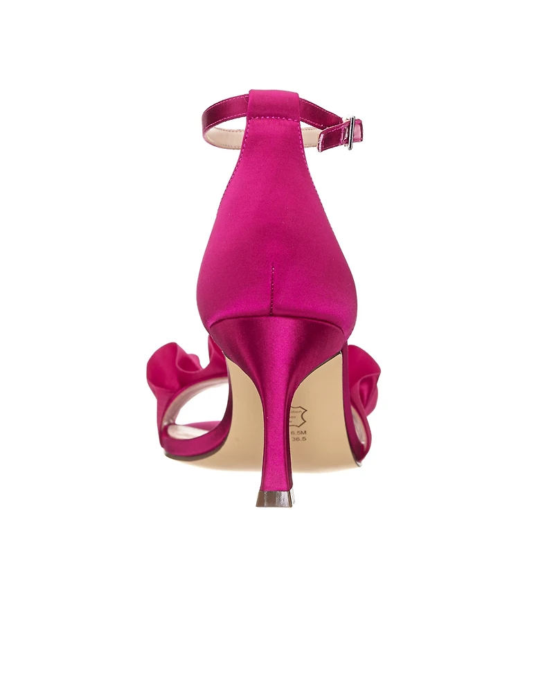 Nina Women's Lisa Mid Heel with Ruffle Sandal