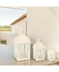 Set of 3 Metal Lanterns for Stylish Home Decor