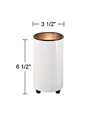 Pro Track Can Mini Uplighting Indoor Accent Spot-Light Plug-In Floor Plant Home Decorative Art Desk White Finish 6 1/2" High