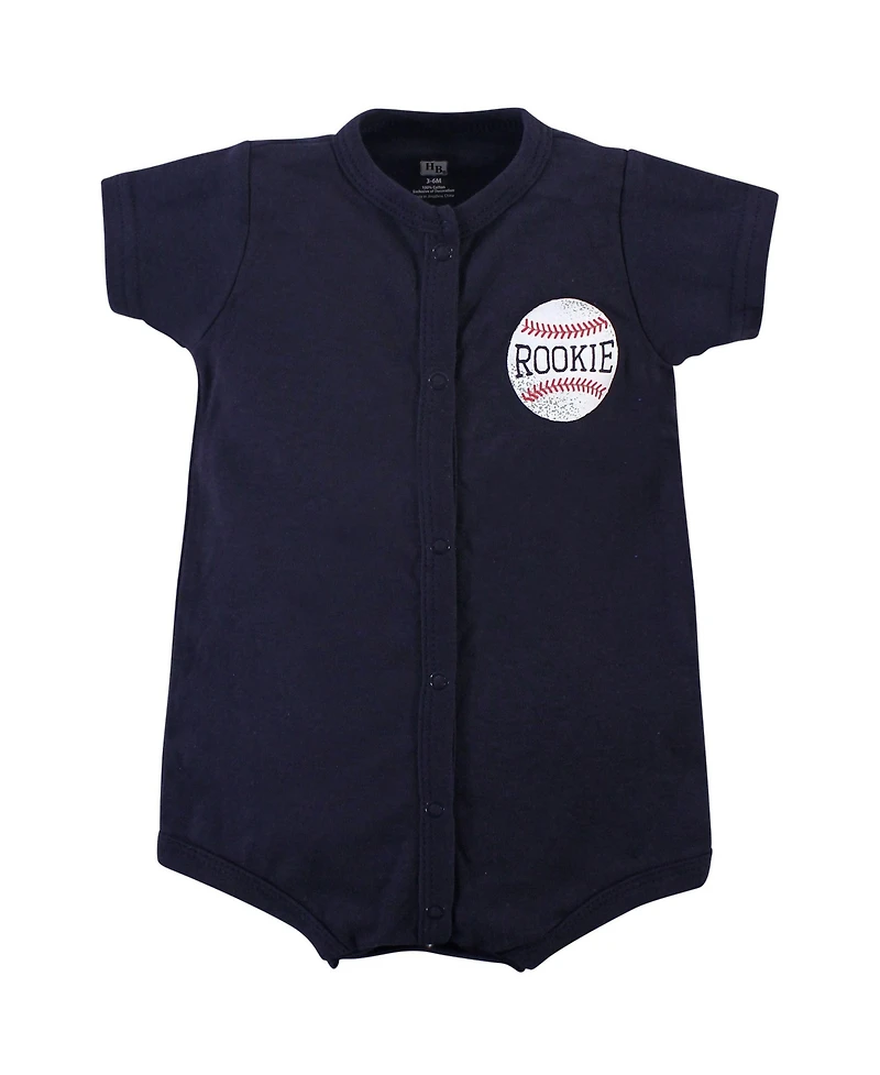 Hudson Baby Boys Soft Cotton Jumpsuits
