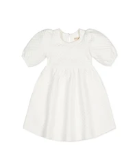 Hope & Henry Big Girls Quilted Puff Sleeve Dress