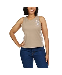 Wear by Erin Andrews Women's Tan San Diego Padres Tonal Tank Top