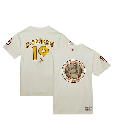 Mitchell & Ness Men's Tony Gwynn Cream San Diego Padres Legends Photo Real T-Shirt