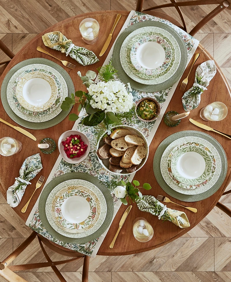 Spode Morris & Co. 12 Pc. Dinnerware Set, Service for 4