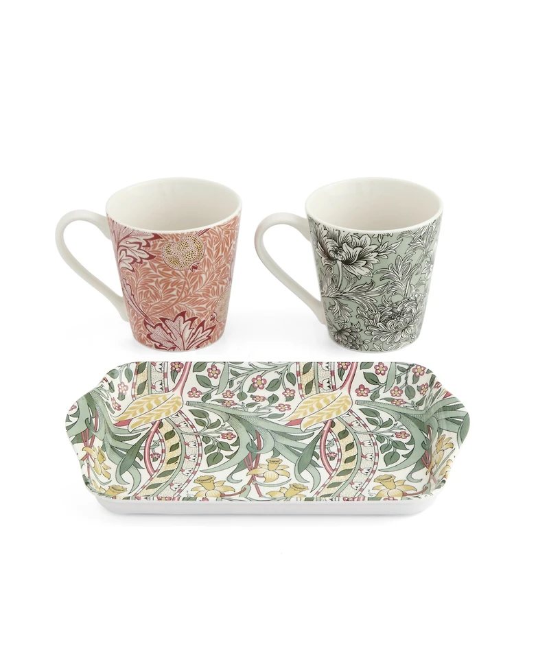 Spode Morris & Co. Mug & Tray Set