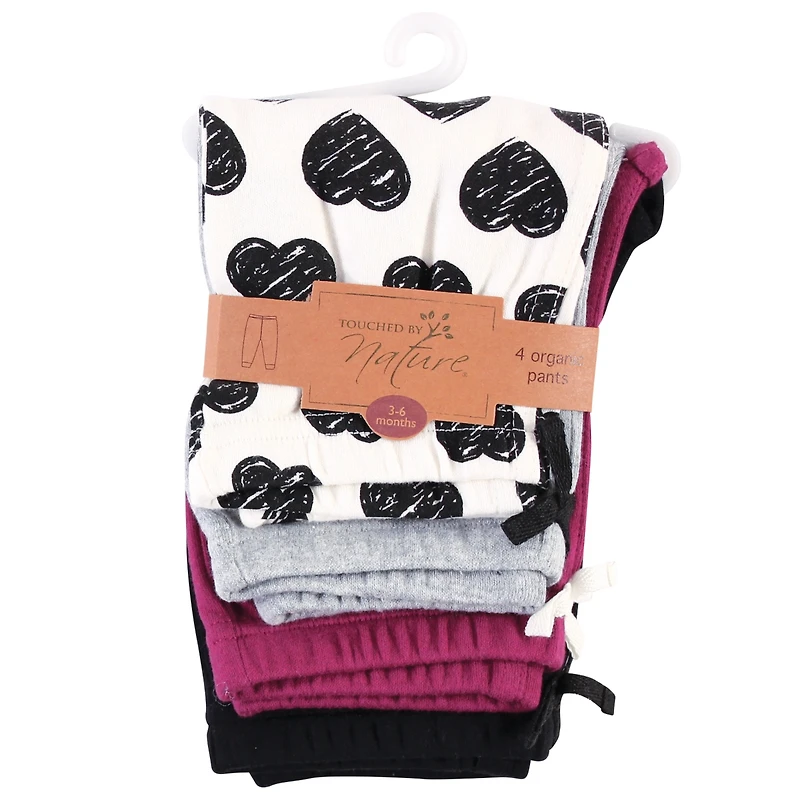 Touched by Nature Baby Girls Soft Organic Cotton Bottoms