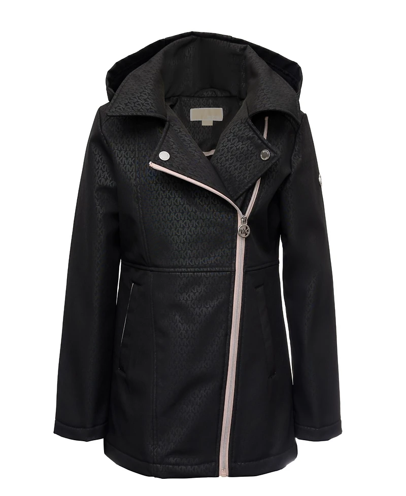 Michael Kors Toddler & Little Girls Stadium Length Asymmetric Zip Jacket