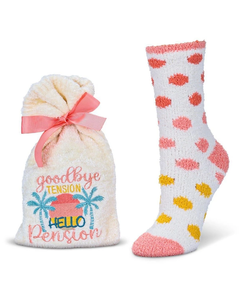 Goodbye Tension Hello Pension Cozy Socks & Gift Set