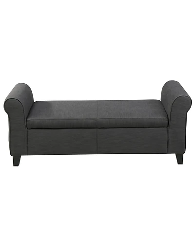 Streamdale Upholstered Storage Bench With Rolled Arms