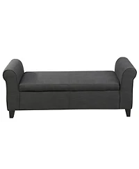 Streamdale Upholstered Storage Bench With Rolled Arms