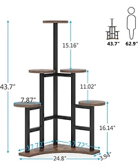 Tribesigns Corner Plant Stand Indoor, 6 Tiered Plant Shelf Flower Stand, Tall Multiple Potted Plant Holder Rack Planter Organizer