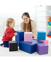 Slickblue Kids 7-Piece Foam Building Blocks Kids-Colorful