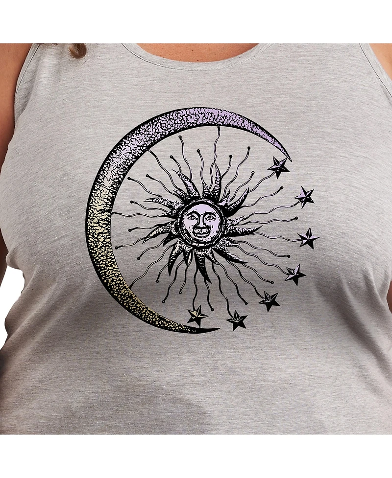 Hybrid Apparel Sun Moon Plus Graphic Tank