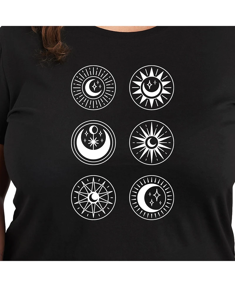 Hybrid Apparel Sun Moon Grid Plus Graphic Tee