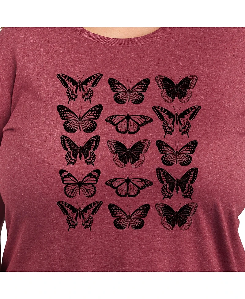Hybrid Apparel Butterfly Grid Plus Graphic Tee