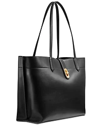 Donna Karan New York Bridgehampton Leather Turnlock Triple Compartment Tote